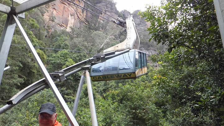 Car back up the hill