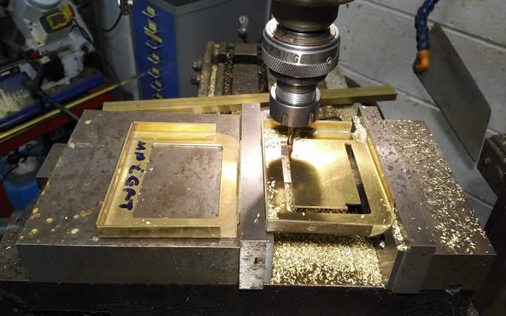 Machining out baffle