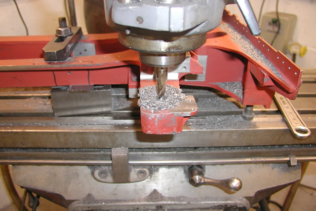 Milling slot and holes in plate